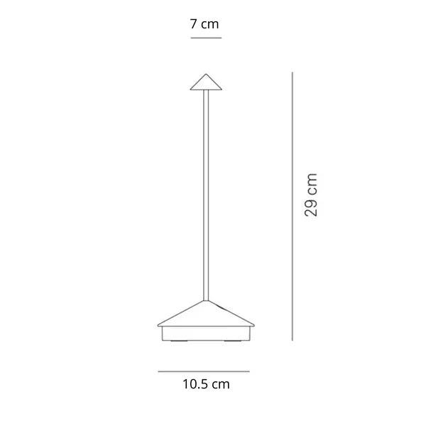 Luminária de Mesa Portátil Recarregável